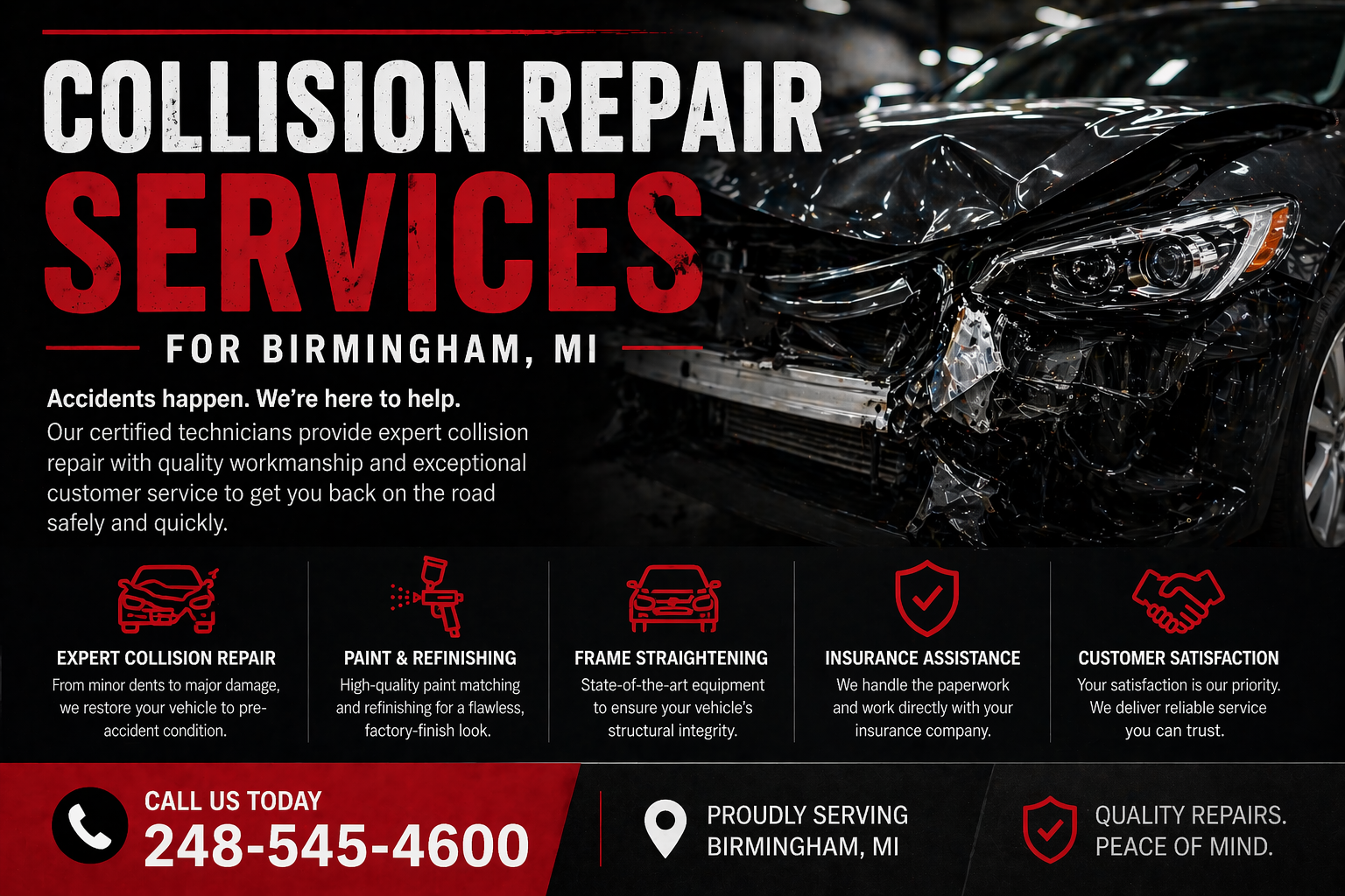 car accident repair Birmingham Michigan