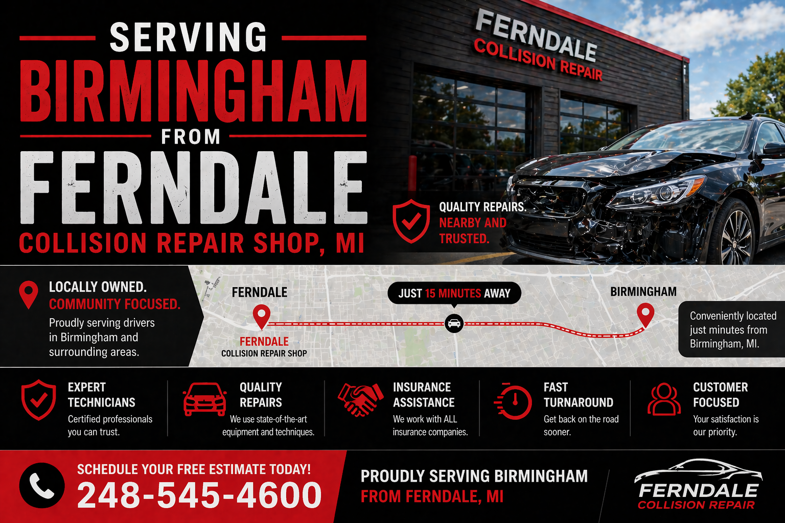 insurance collision repair Birmingham MI