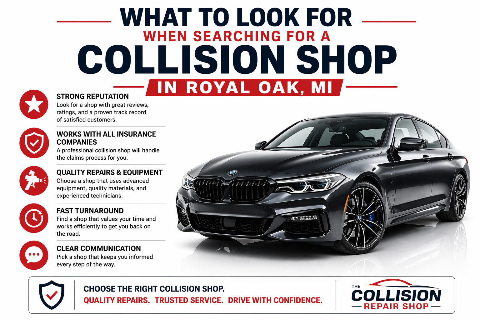 best collision repair near Royal Oak MI trusted by drivers