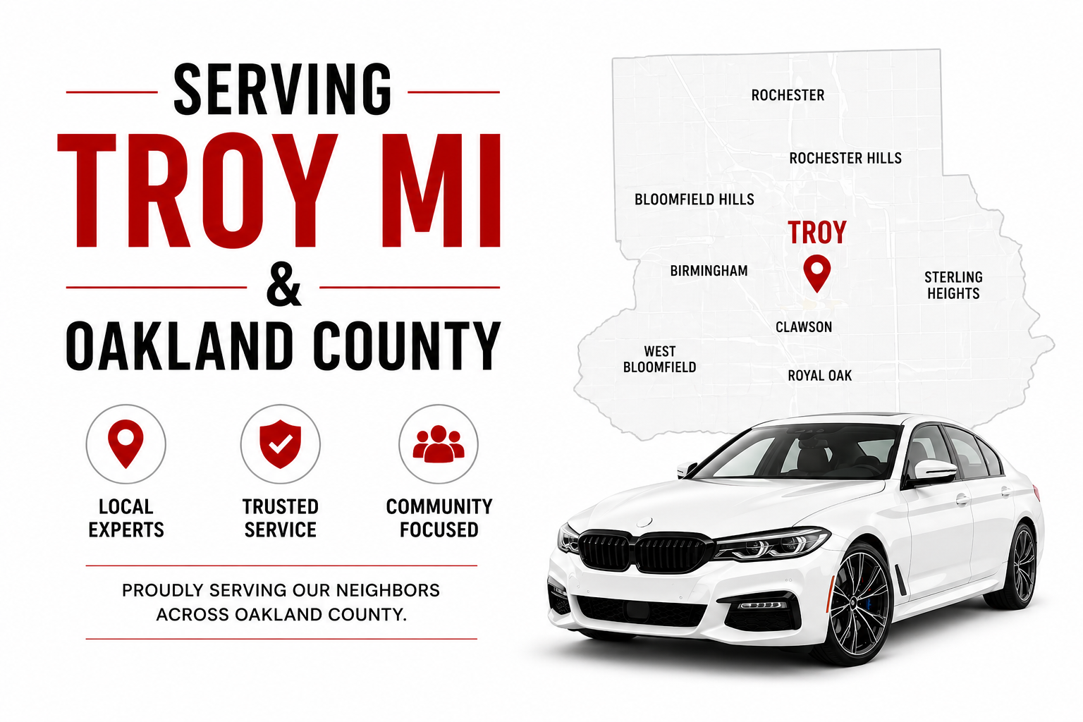 Serving Troy Michigan