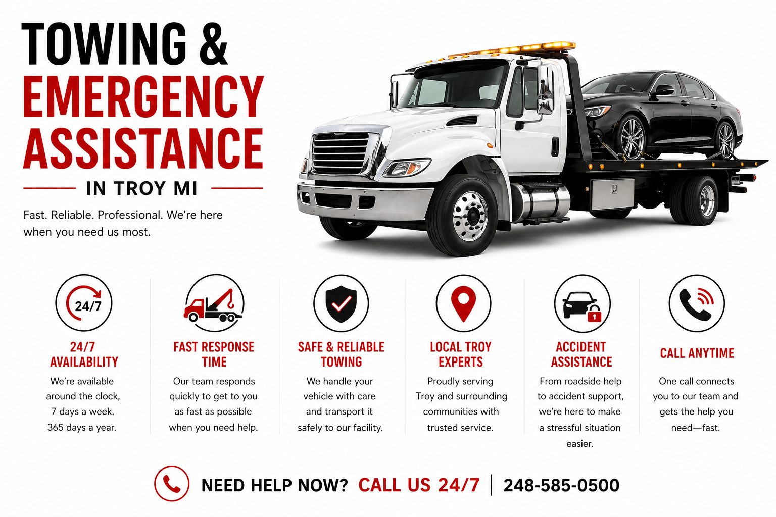 Towing Assistance Troy Michigan