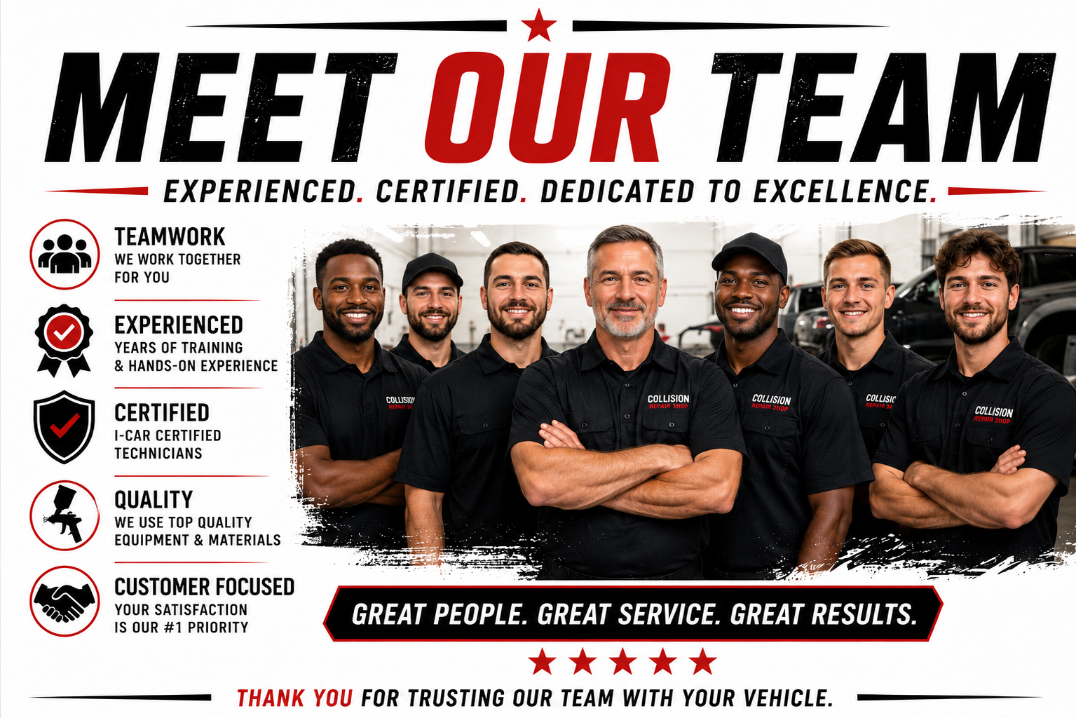 Collision Repair Shop Royal Oak Michigan Our Team