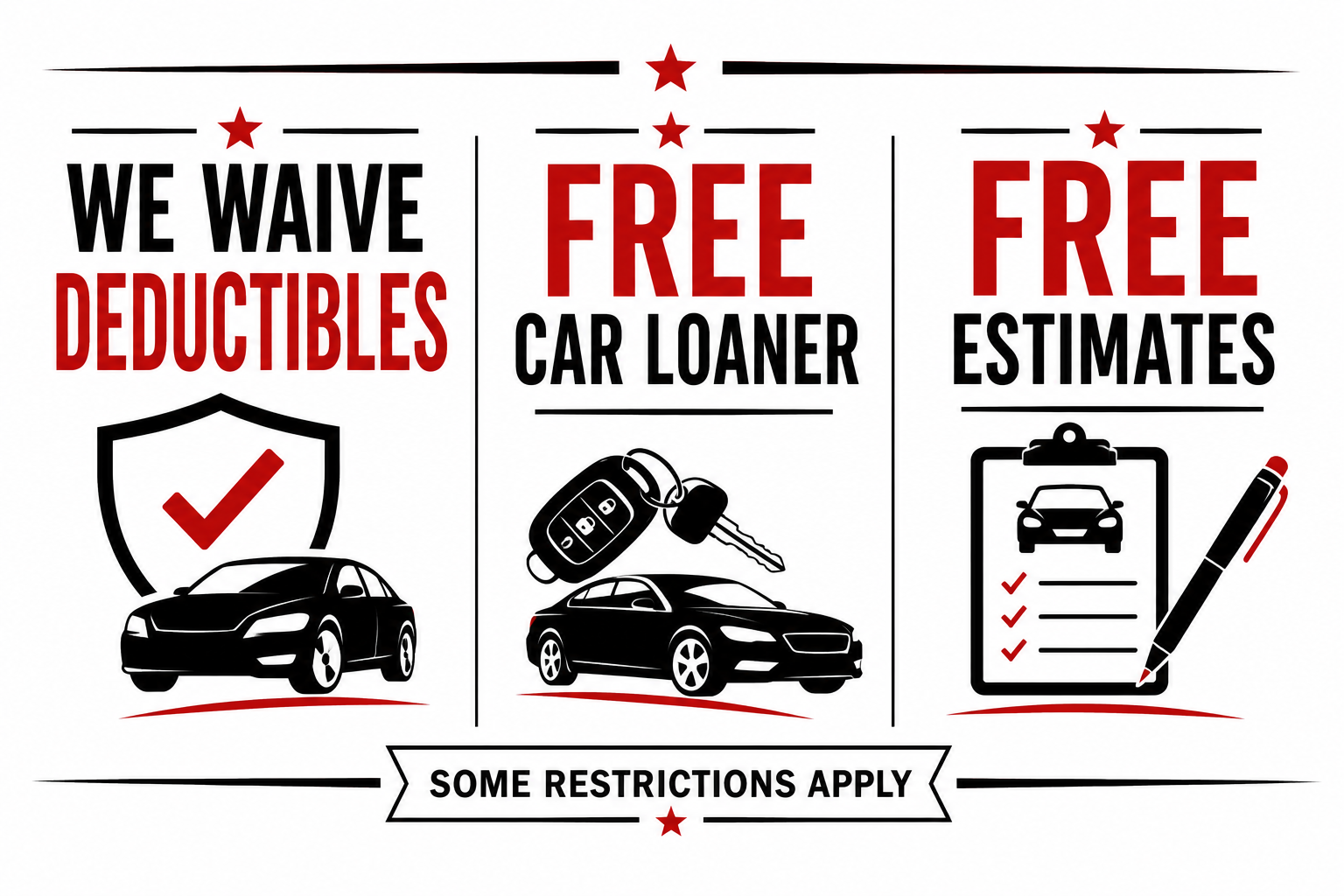 We Waive Deductibles Collision Shop Michigan