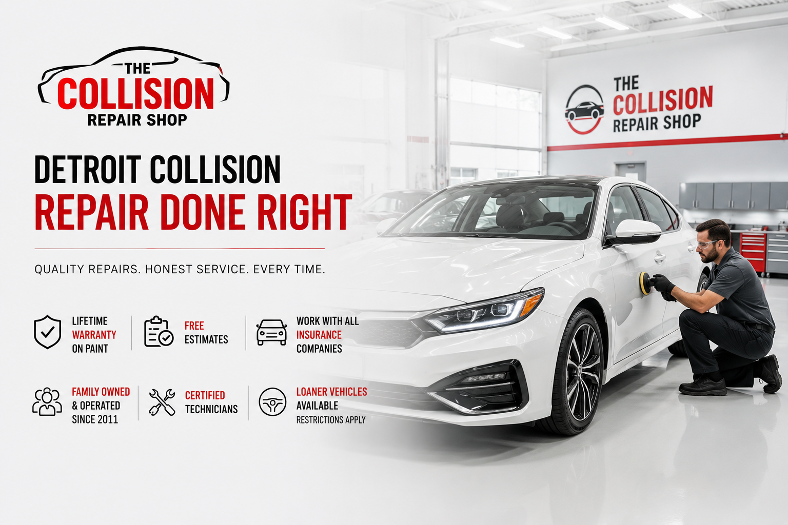 Detroit Michigan Collision Repair at The Collision Repair Shop