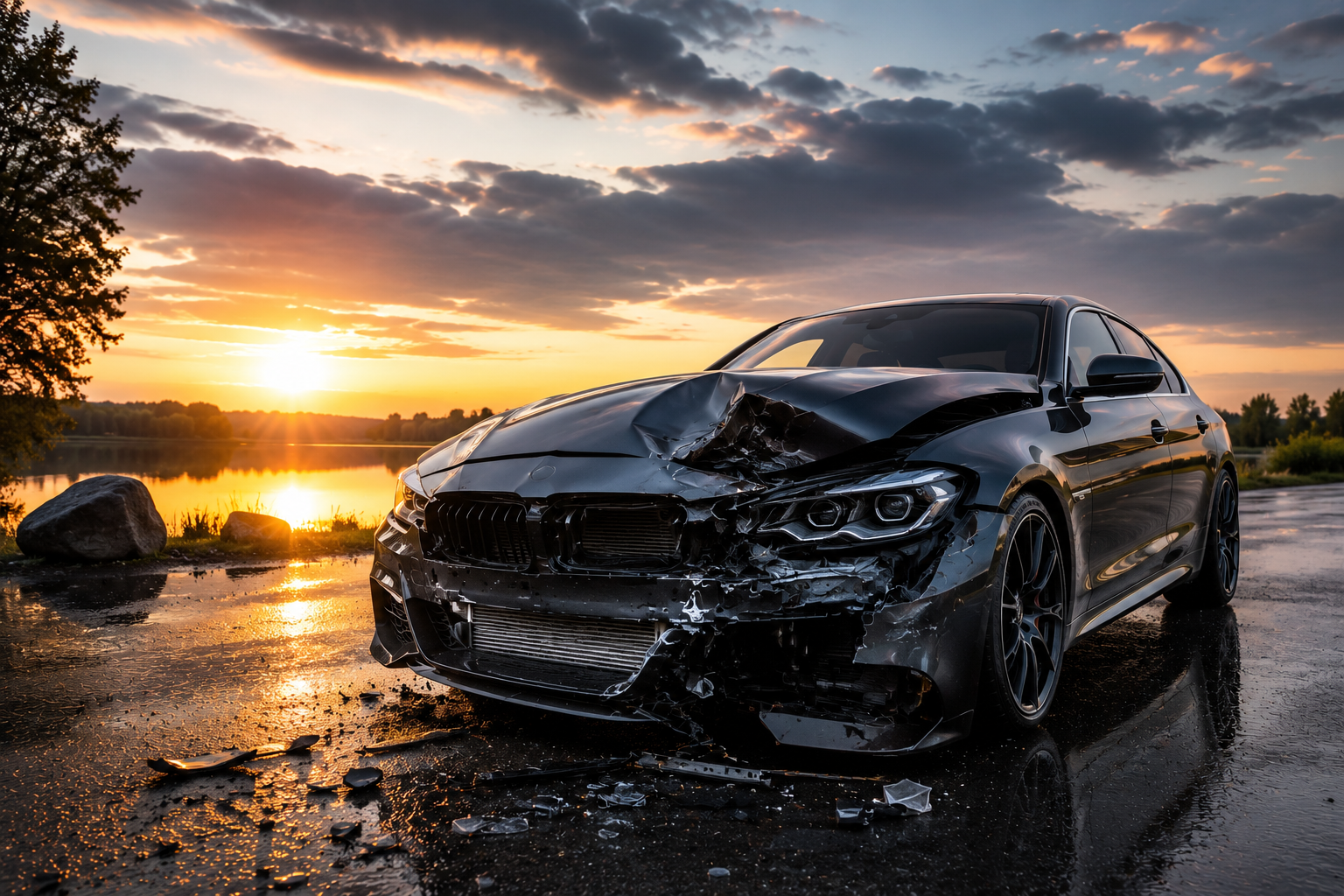 Winter collision repair Southfield Michigan for snow and ice accident damage