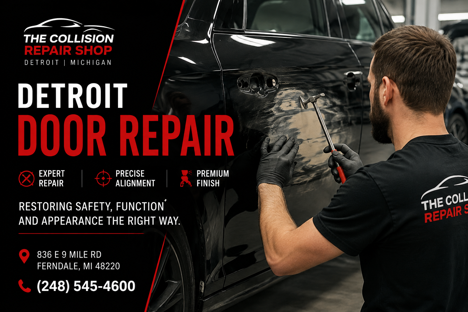 Detroit Door Repair at The Collision Repair Shop