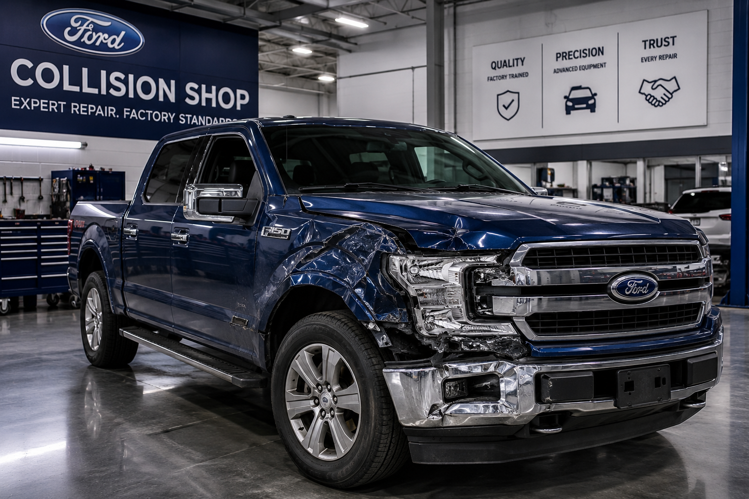 Ford Collision Shop Michigan for professional Ford collision repair