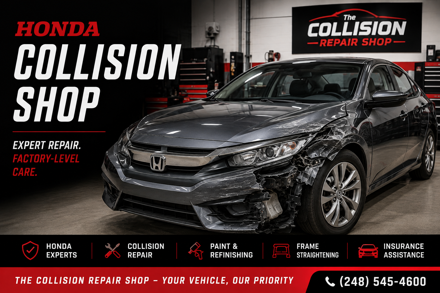 Honda Collision Shop Michigan at The Collision Repair Shop