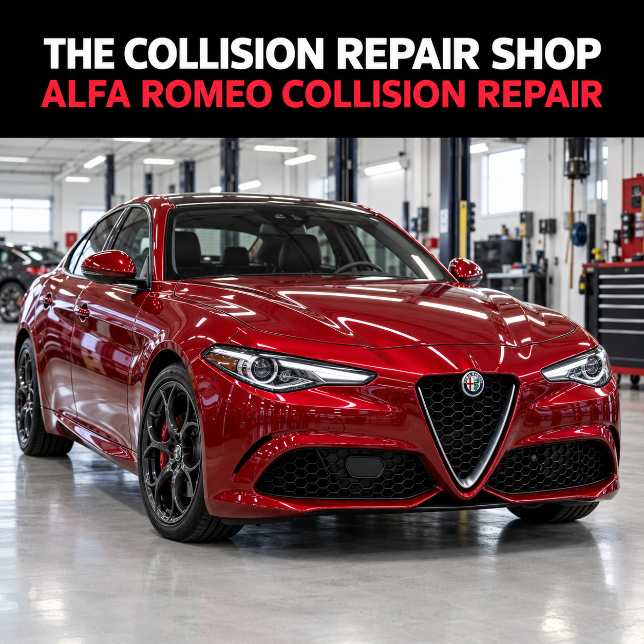 The Collision Repair Shop Alfa Romeo collision repair showcase