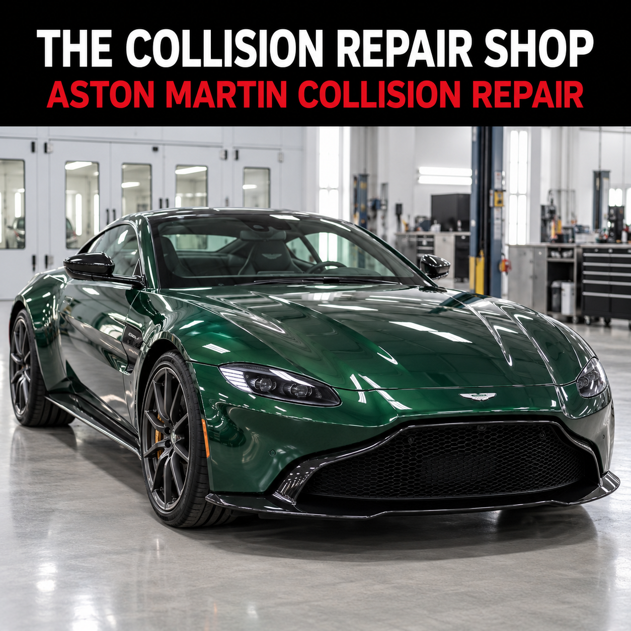 The Collision Repair Shop Aston Martin Vantage repair showcase