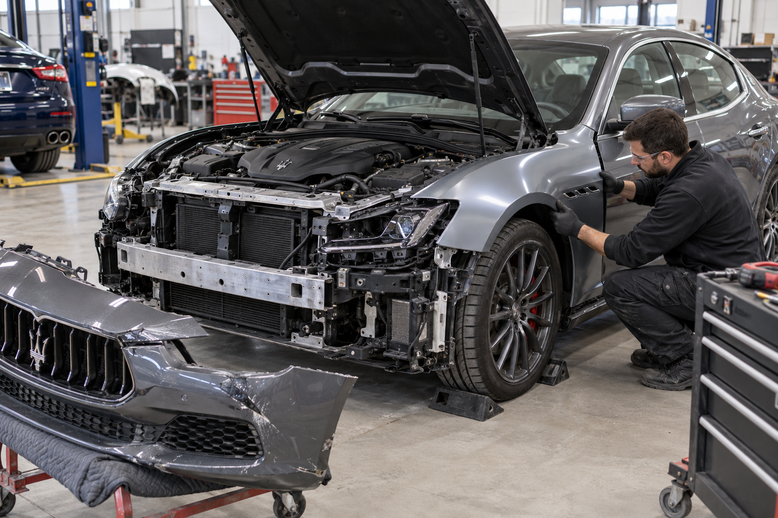 Maserati vehicle image for our Ferndale collision repair services