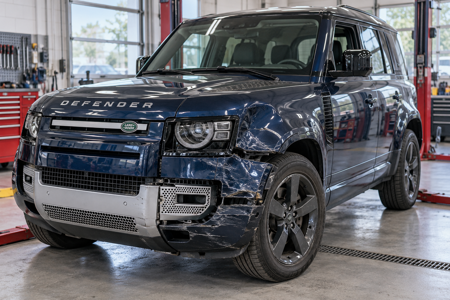 Land Rover collision repair page body image