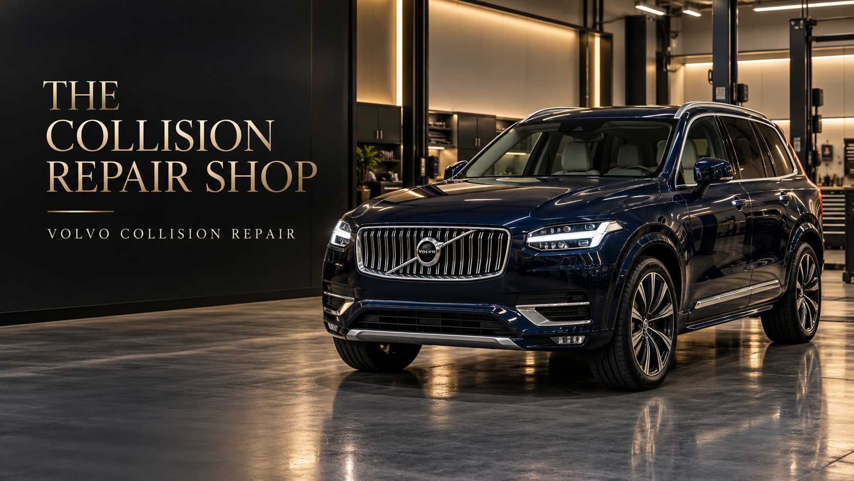 Volvo collision repair workshop