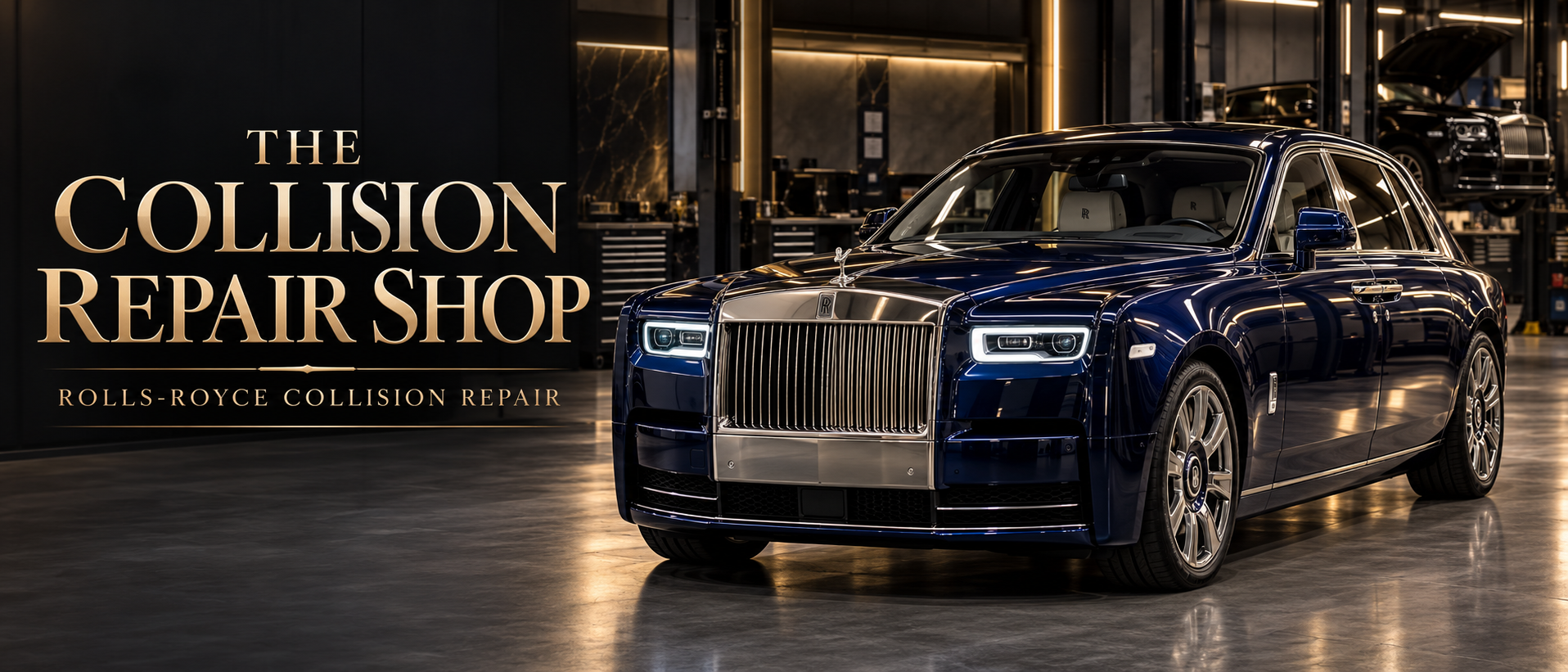 Rolls-Royce collision repair luxury banner