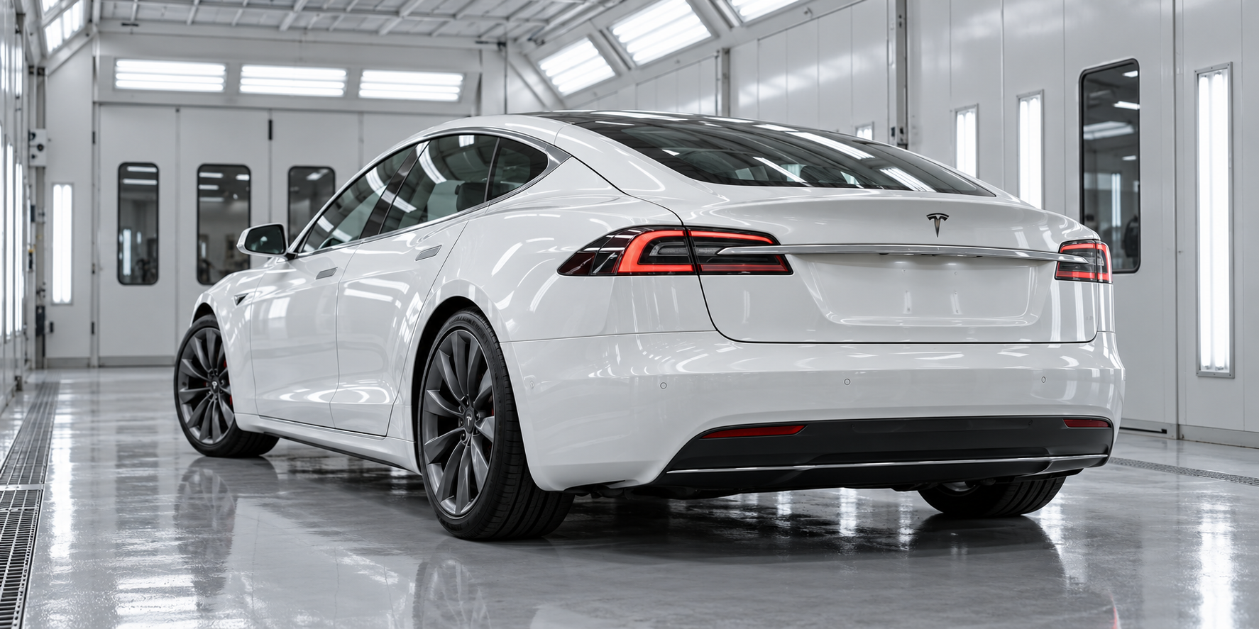 Tesla collision repair and bodywork at The Collision Repair Shop