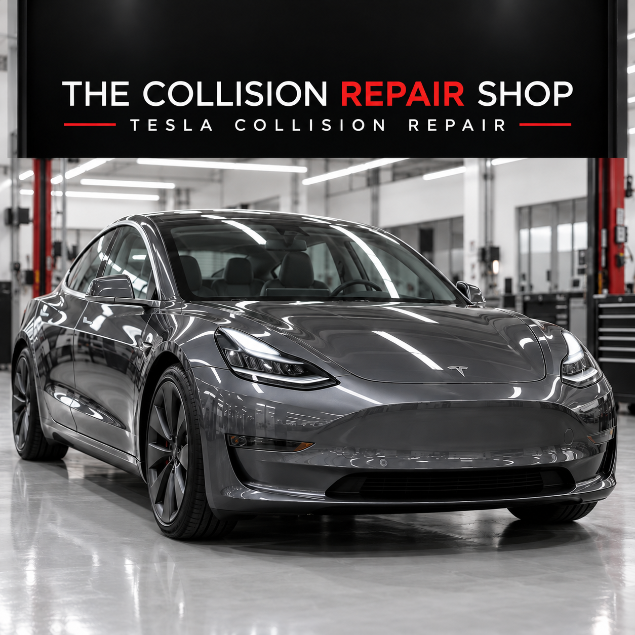 The Collision Repair Shop Tesla collision repair in Michigan