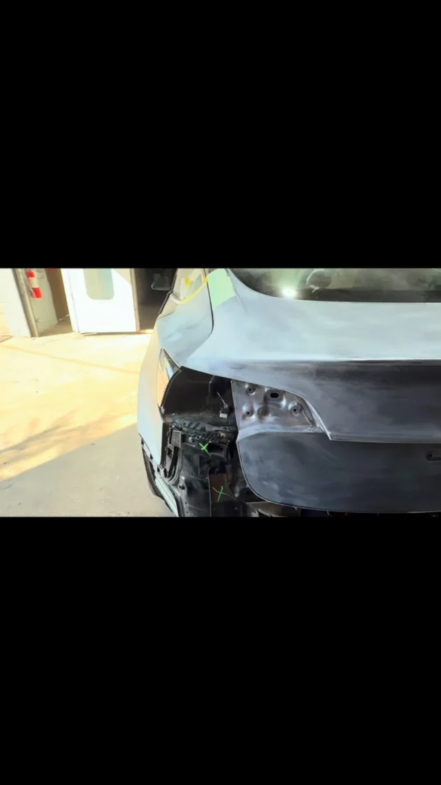 This Tesla Model 3 came out absolutely flawless. Perfect fit, beautiful paint match, and looking like the accident never happened. ⚡️Come see us at The Collision Repair Shop #tesla #collisionrepair #michigan #ferndale #waterford
